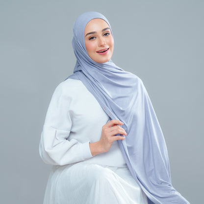 Lazy Shawl in Iron Blue