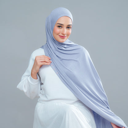 Lazy Shawl in Iron Blue