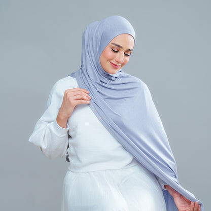 Lazy Shawl in Iron Blue