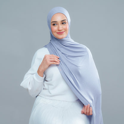 Lazy Shawl in Iron Blue