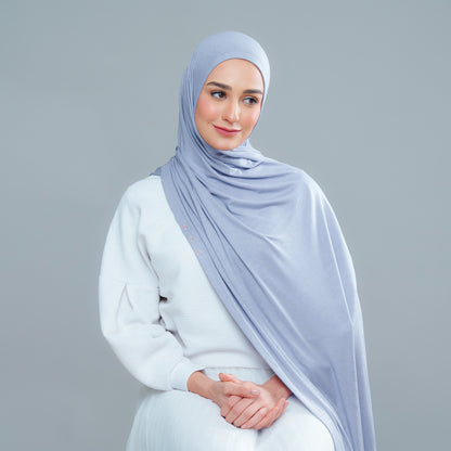Lazy Shawl in Iron Blue