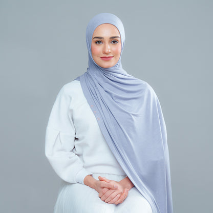 Lazy Shawl in Iron Blue