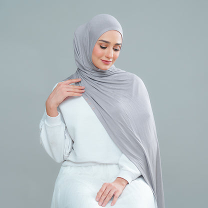 Lazy Shawl in Smokey Grey