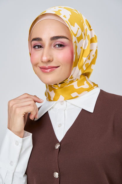 [★New] HoodX Printed Set in Marigold