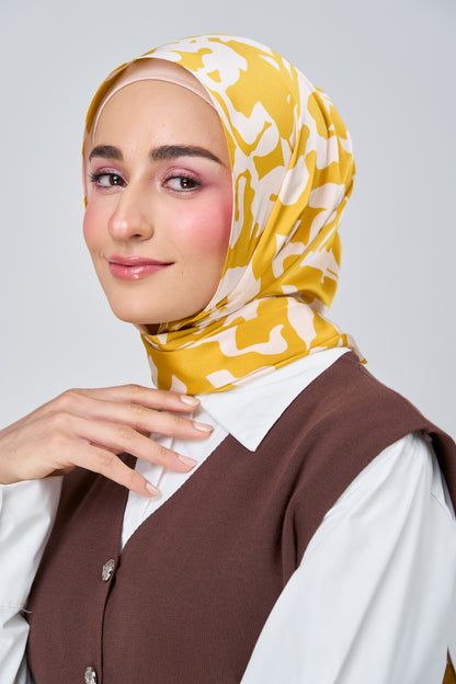 [★New] HoodX Printed Set in Marigold