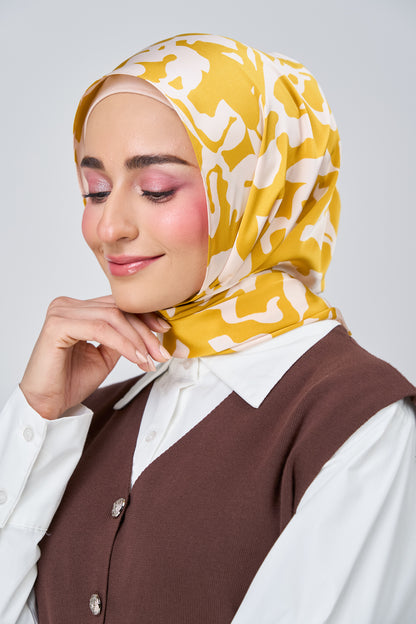 [★New] HoodX Printed Set in Marigold