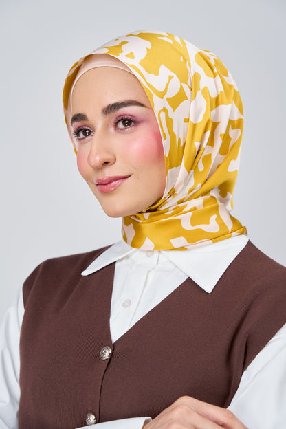 [★New] HoodX Printed Set in Marigold