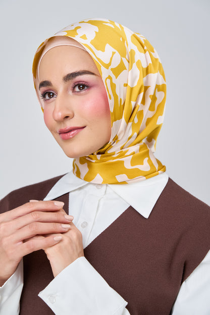 [★New] HoodX Printed Set in Marigold