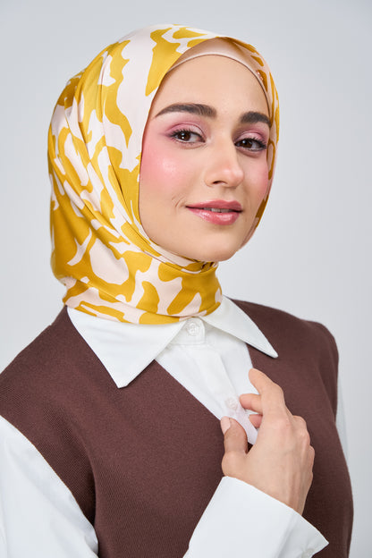 [★New] HoodX Printed Set in Marigold