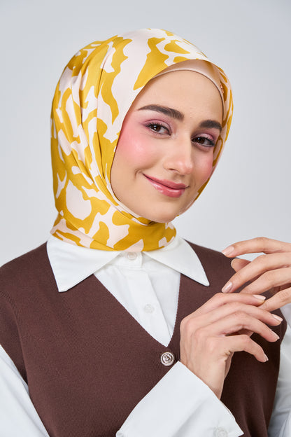 [★New] HoodX Printed Set in Marigold