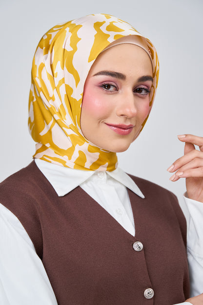 [★New] HoodX Printed Set in Marigold