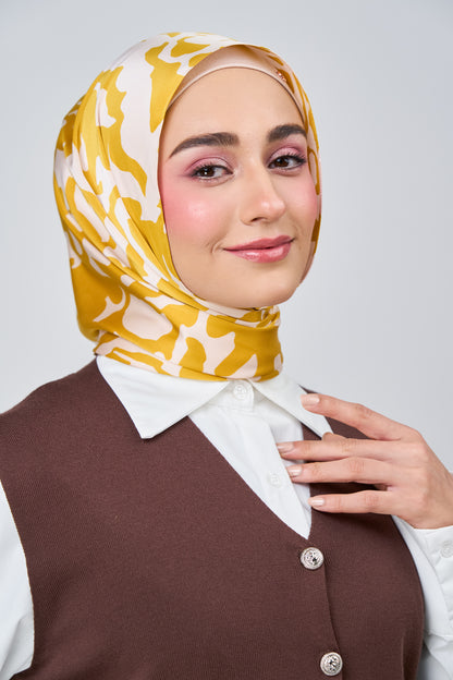 [★New] HoodX Printed Set in Marigold