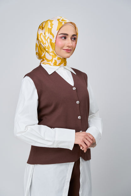 [★New] HoodX Printed Set in Marigold