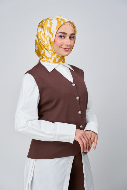 [★New] HoodX Printed Set in Marigold