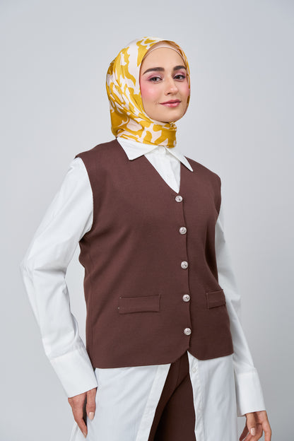 [★New] HoodX Printed Set in Marigold