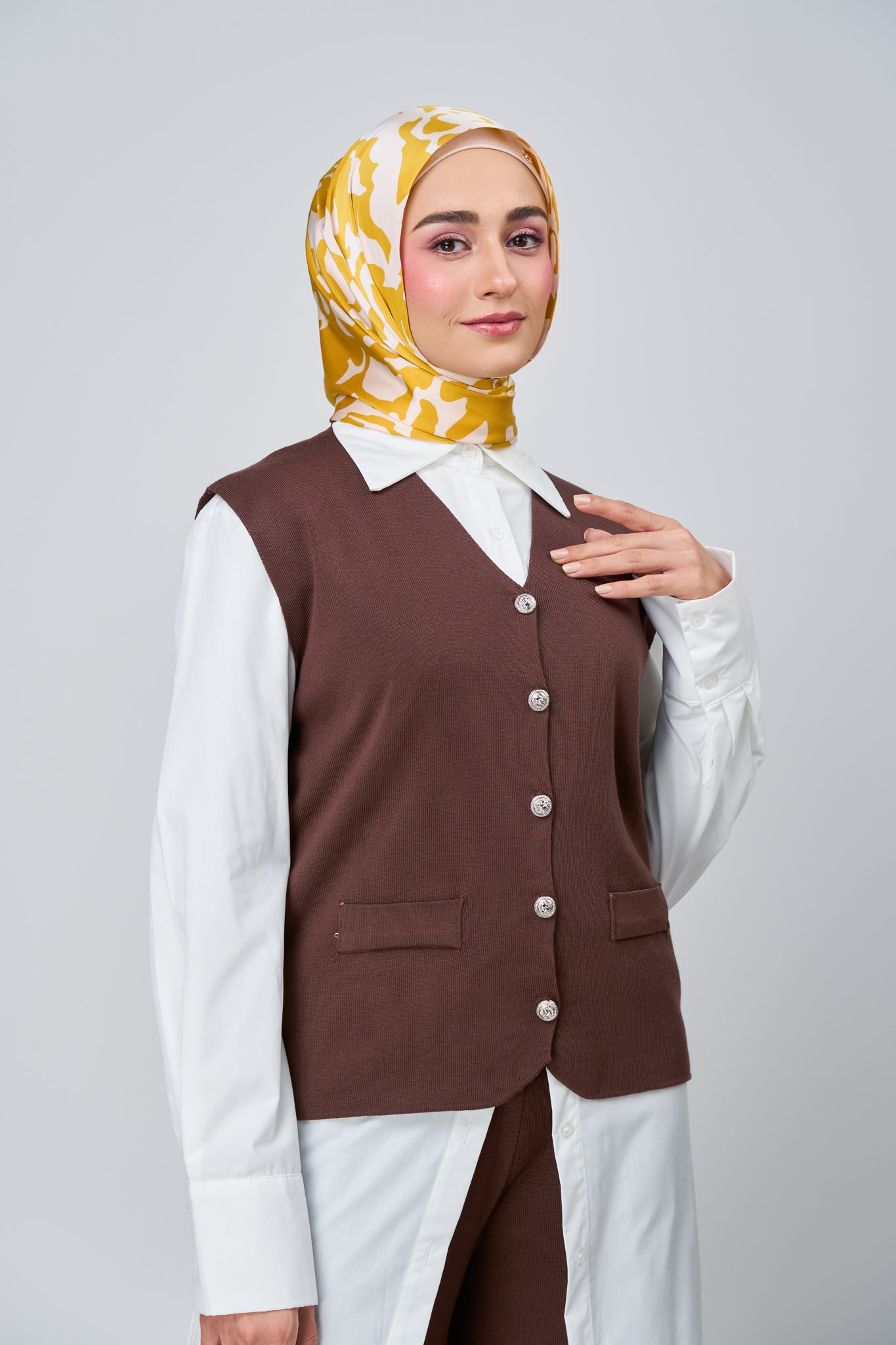 [★New] HoodX Printed Set in Marigold