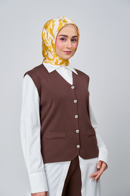 [★New] HoodX Printed Set in Marigold