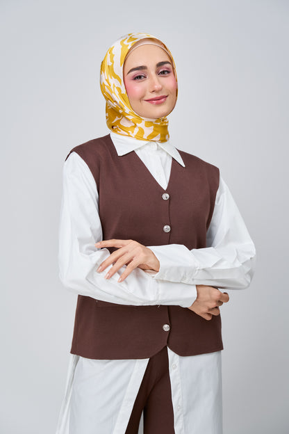 [★New] HoodX Printed Set in Marigold