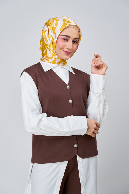 [★New] HoodX Printed Set in Marigold