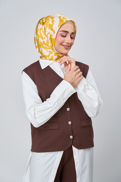 [★New] HoodX Printed Set in Marigold