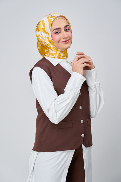 [★New] HoodX Printed Set in Marigold