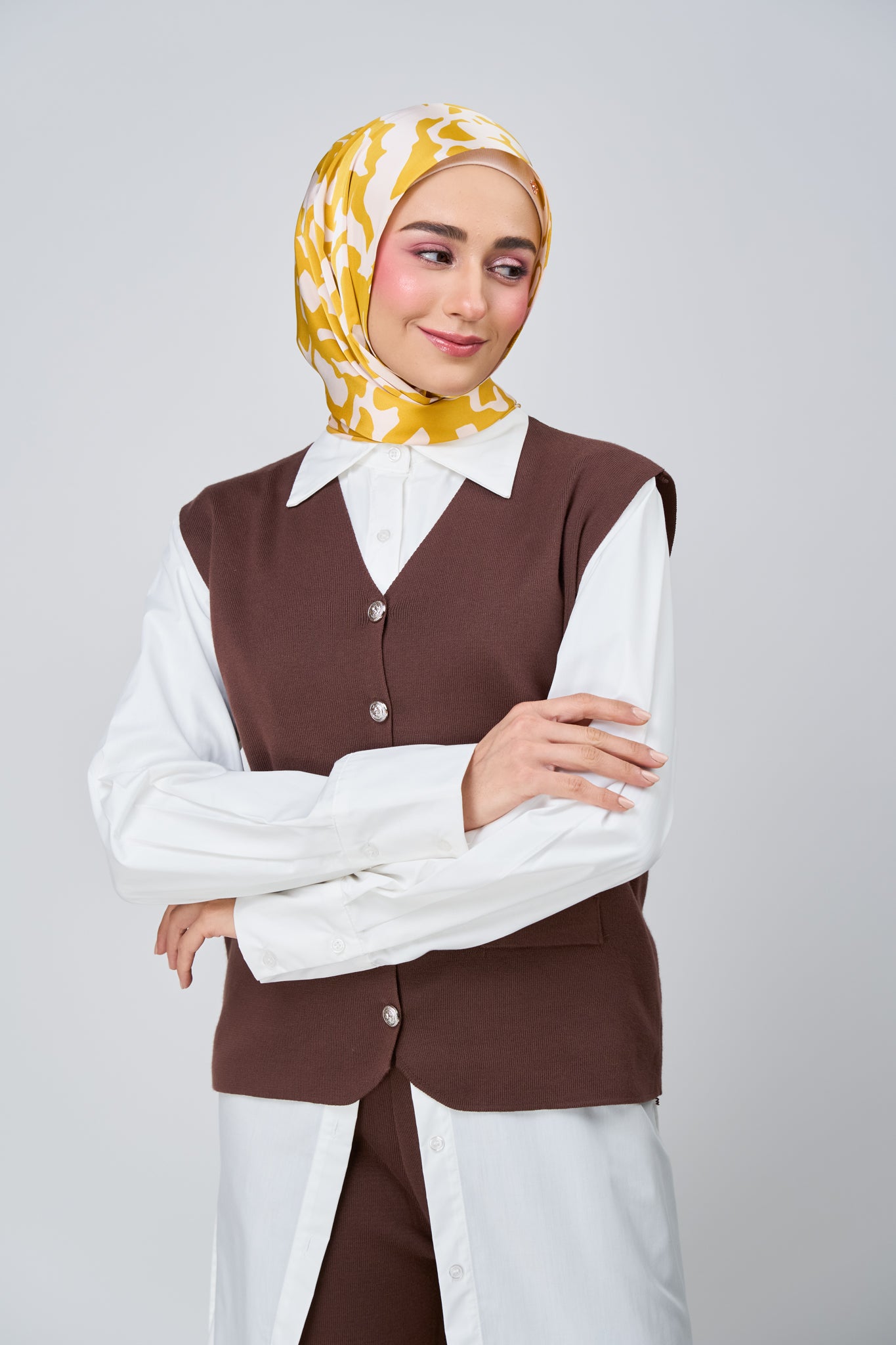 [★New] HoodX Printed Set in Marigold