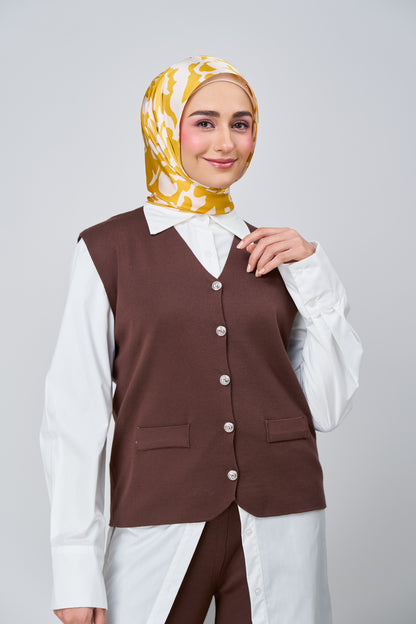 [★New] HoodX Printed Set in Marigold