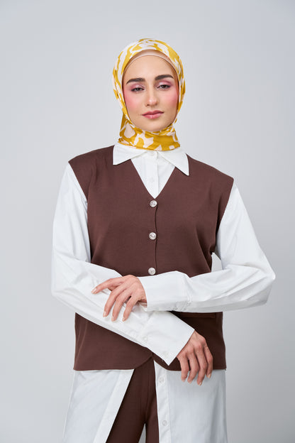 [★New] HoodX Printed Set in Marigold