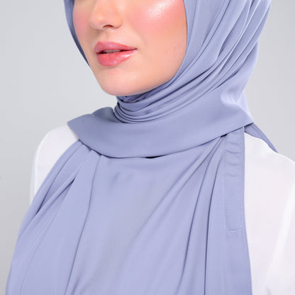[As-Is] Instant Tag n' Go Shawl l Chiffon Silk in Light Periwinkle