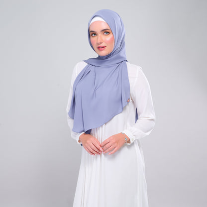 [As-Is] Instant Tag n' Go Shawl l Chiffon Silk in Light Periwinkle