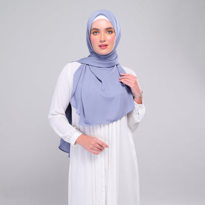 [As-Is] Instant Tag n' Go Shawl l Chiffon Silk in Light Periwinkle