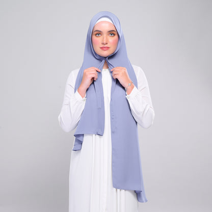 [As-Is] Instant Tag n' Go Shawl l Chiffon Silk in Light Periwinkle