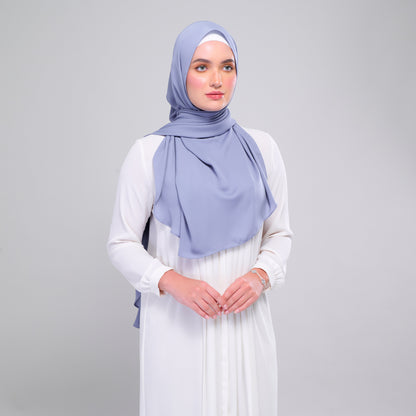 [As-Is] Instant Tag n' Go Shawl l Chiffon Silk in Light Periwinkle