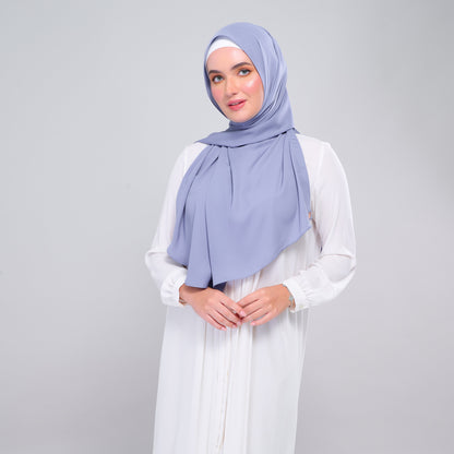 [As-Is] Instant Tag n' Go Shawl l Chiffon Silk in Light Periwinkle