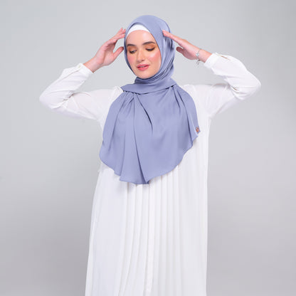 [As-Is] Instant Tag n' Go Shawl l Chiffon Silk in Light Periwinkle
