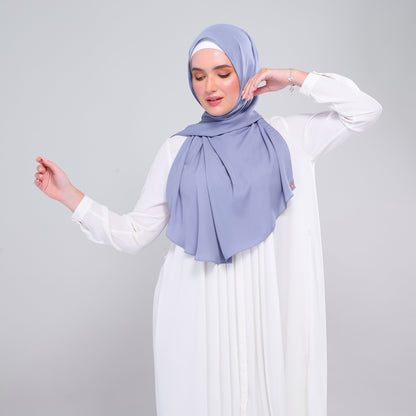 [As-Is] Instant Tag n' Go Shawl l Chiffon Silk in Light Periwinkle