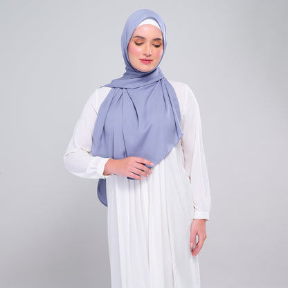 [As-Is] Instant Tag n' Go Shawl l Chiffon Silk in Light Periwinkle