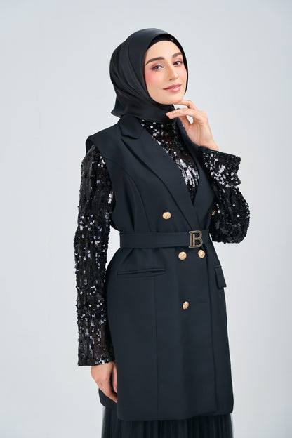 HoodX⁺Plus Luxe in Raven Black