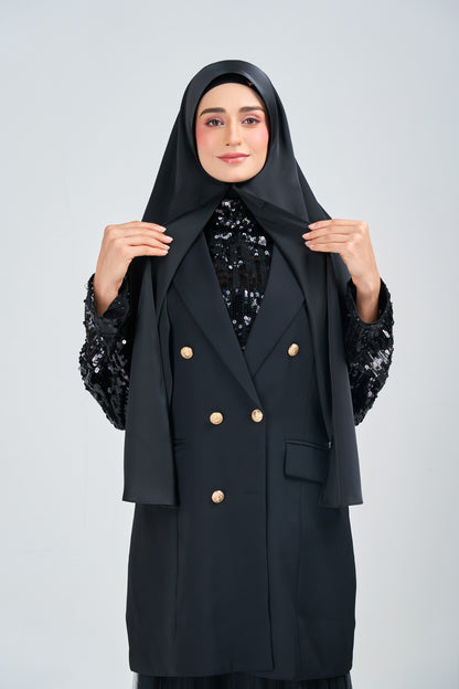 HoodX⁺Plus Luxe in Raven Black