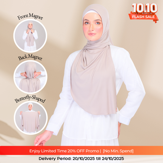 Instant Tag n' Go Butterfly | Ribbed Jersey in Natural Sand