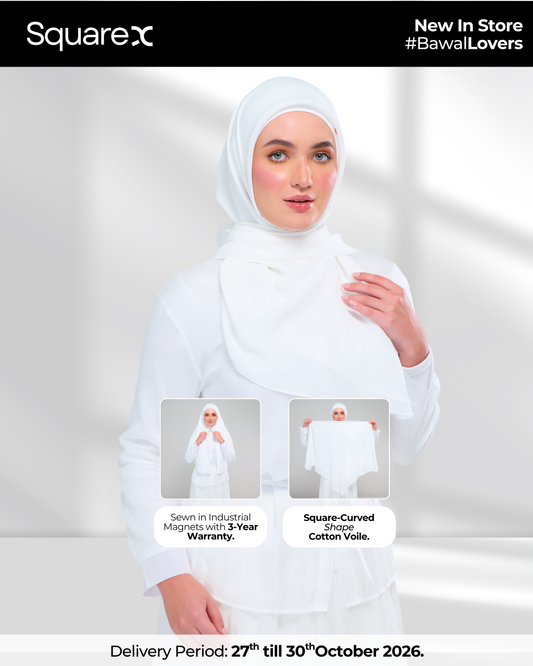 [★ New] SquareX in Pearl White
