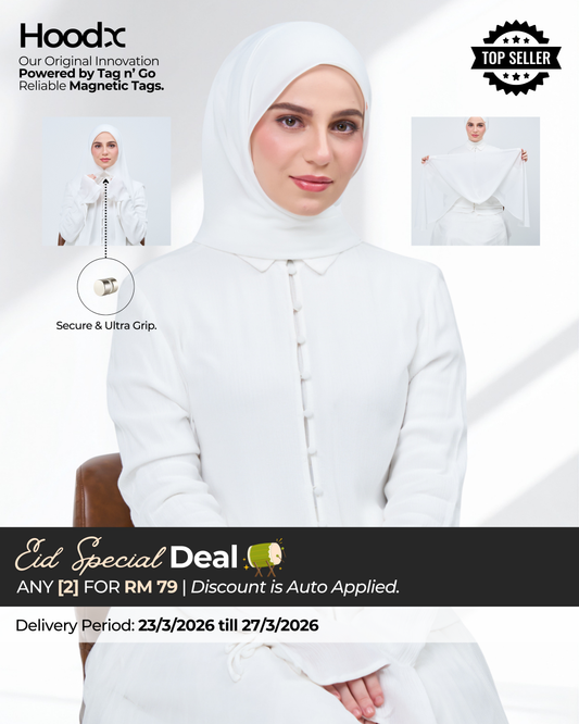 HoodX in Bridal White