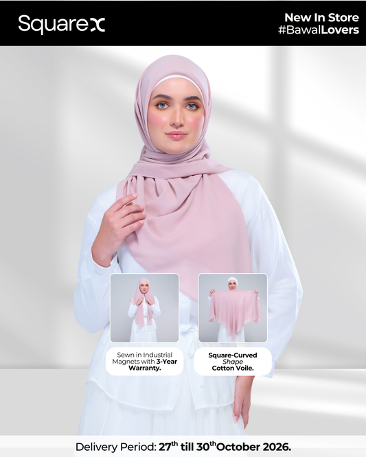 [★ New] SquareX in Nude Pink
