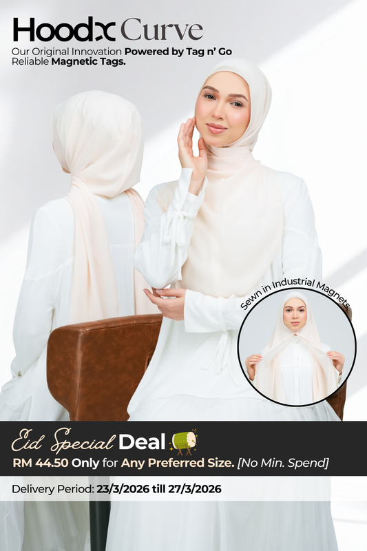 HoodX Curve in Light Peach