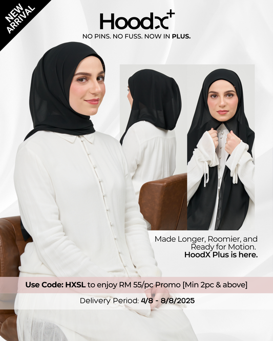 [★New] HoodX⁺Plus in Classic Black