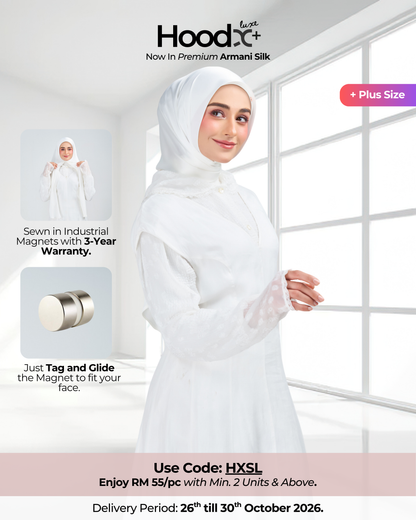 HoodX⁺Plus Luxe in Timeless White