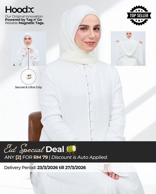 HoodX in Ivory White