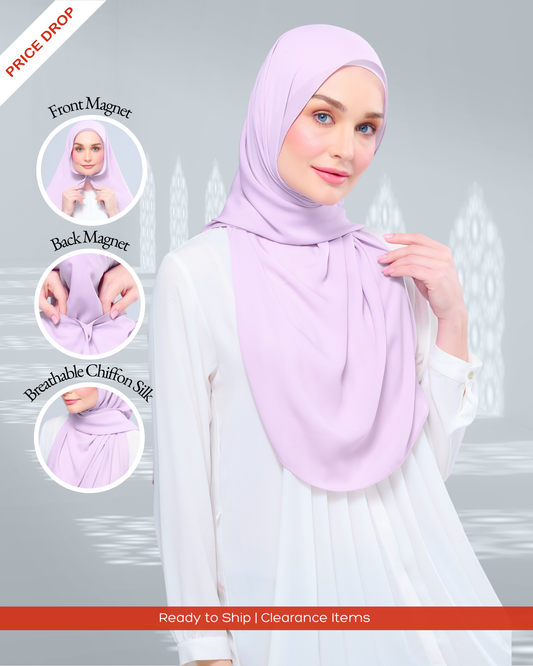 Instant Tag n' Go Shawl l Chiffon Silk 2.0 in Soft Orchid