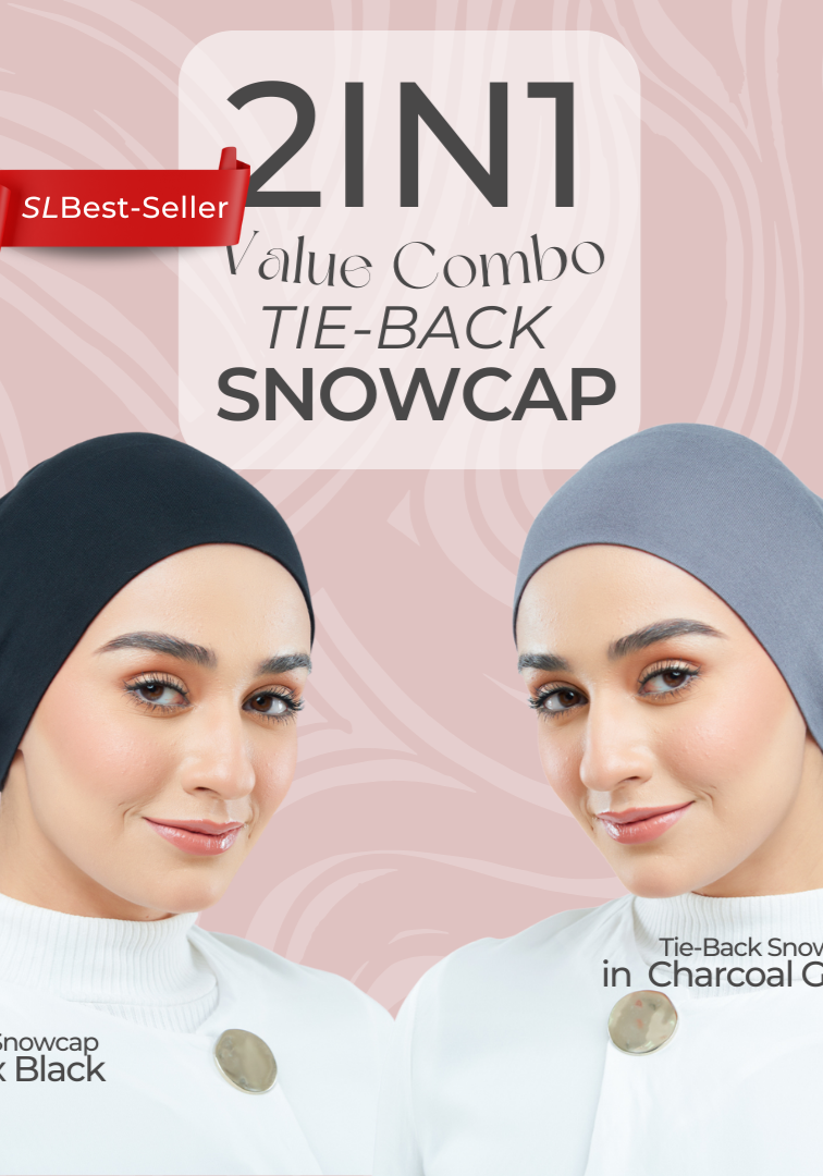 [COMBO 03] Tie-Back Viscose Snowcap