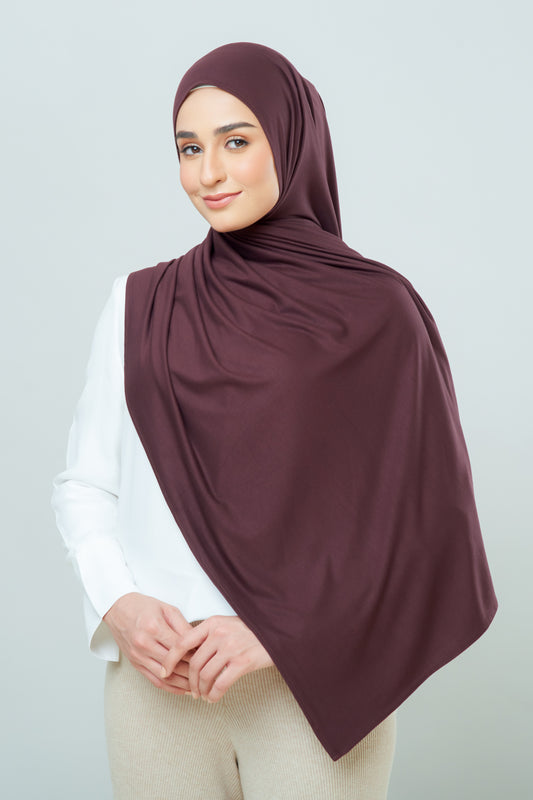 Cozy Shawl in Chocolate